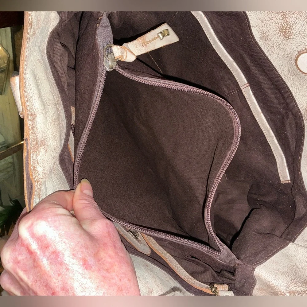 NWT Bed Stu Leather Rockaway Shoulder Crossbody Bag Tote Nectar Lux MSPR $345 - Picture 12 of 15